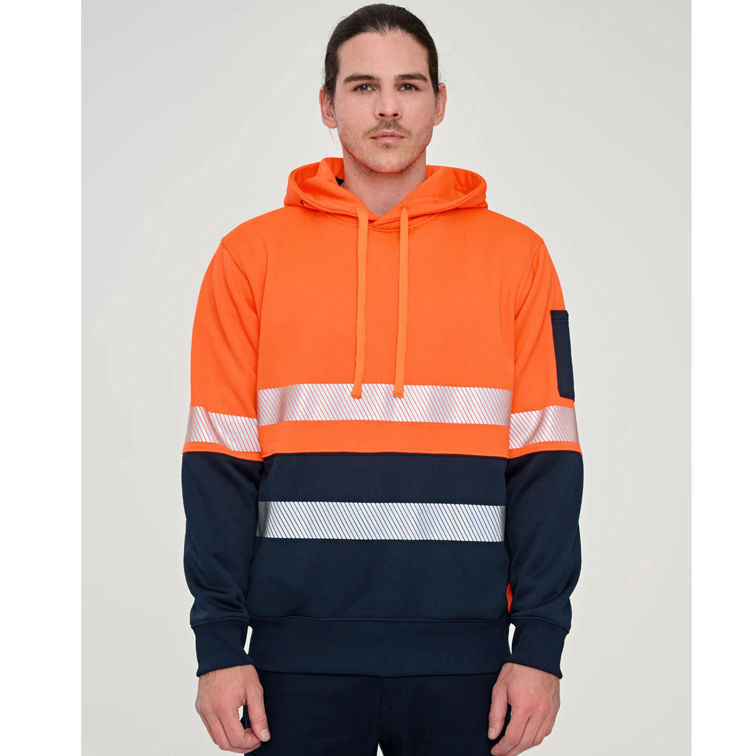 AIW Hi-Vis Two Tone Safety Hoodies with Segmented Tape - Image 3