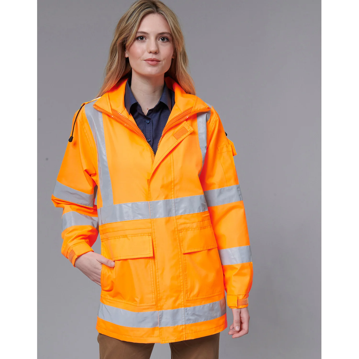 AIW Vic Rail Hi Vis Safety Shell Jacket - Image 5