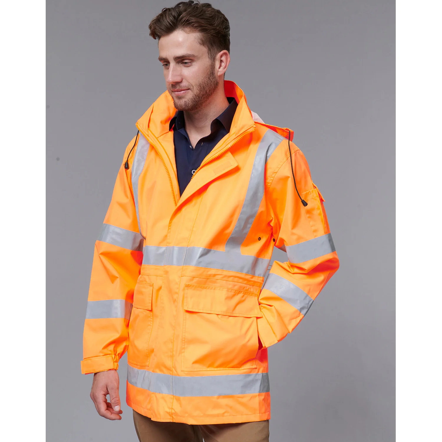AIW Vic Rail Hi Vis Safety Shell Jacket - Image 6