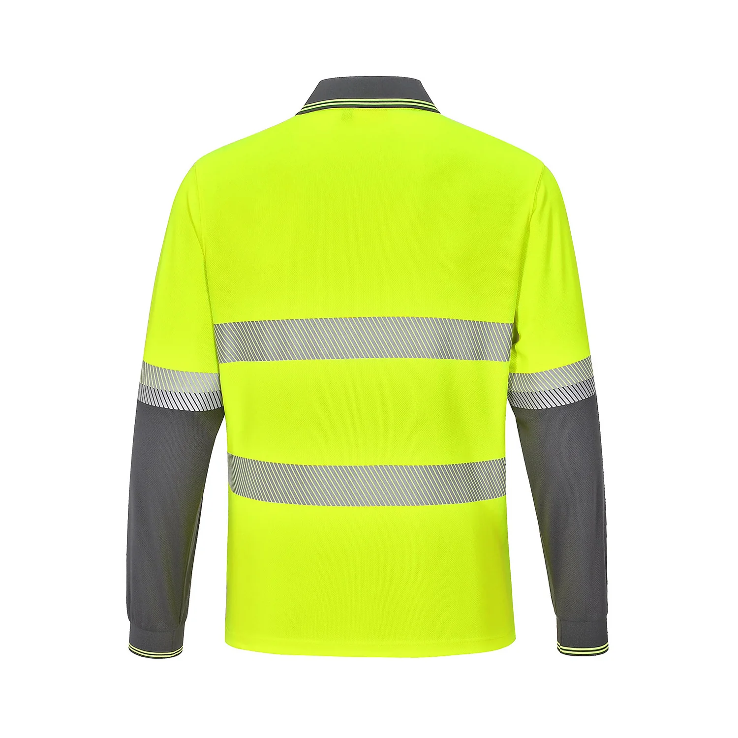 AIW Unisex Cooldry Segmented Tape L/S Polo - Image 4