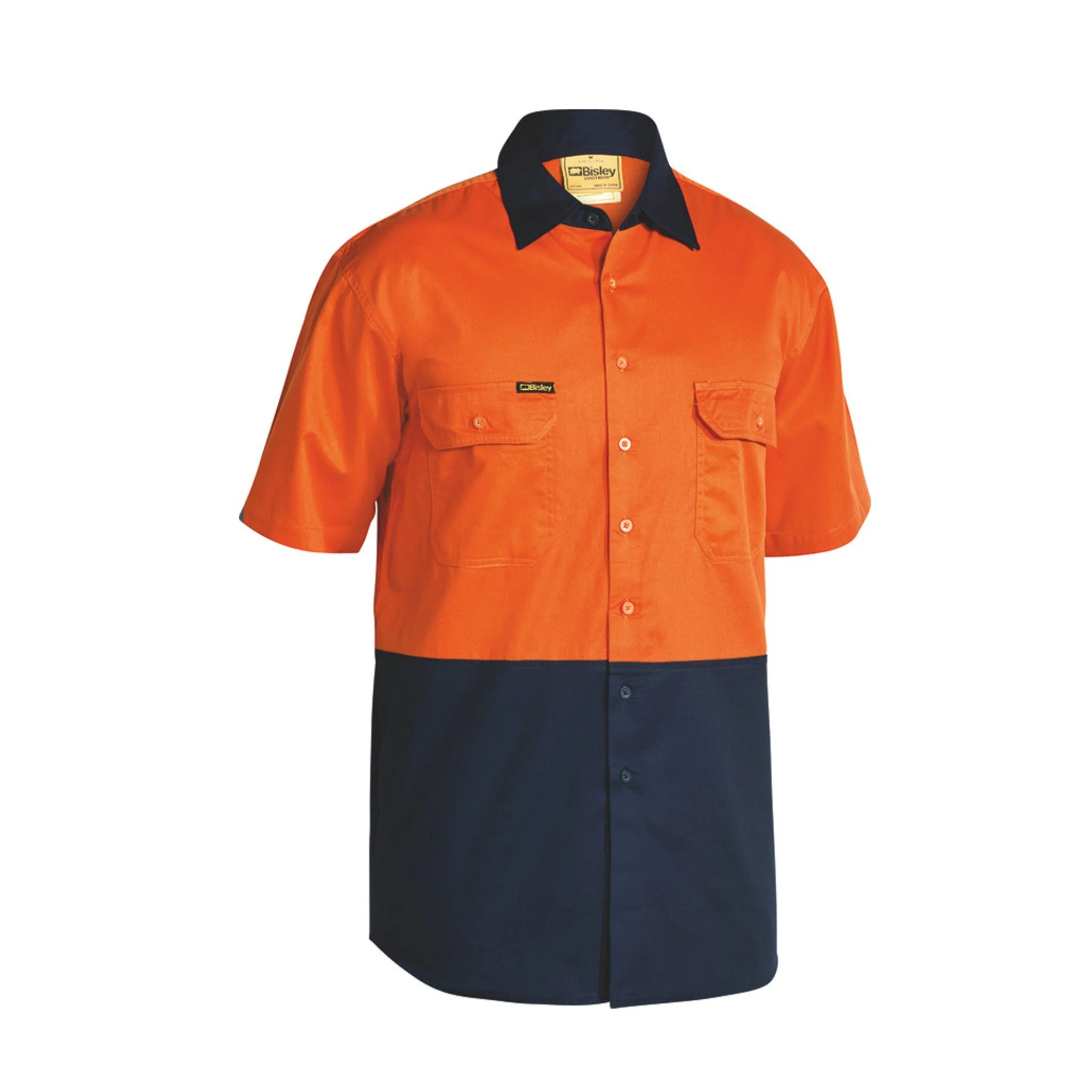 Bisley Hi Vis Cool Lightweight S/S Drill Shirt - Image 3