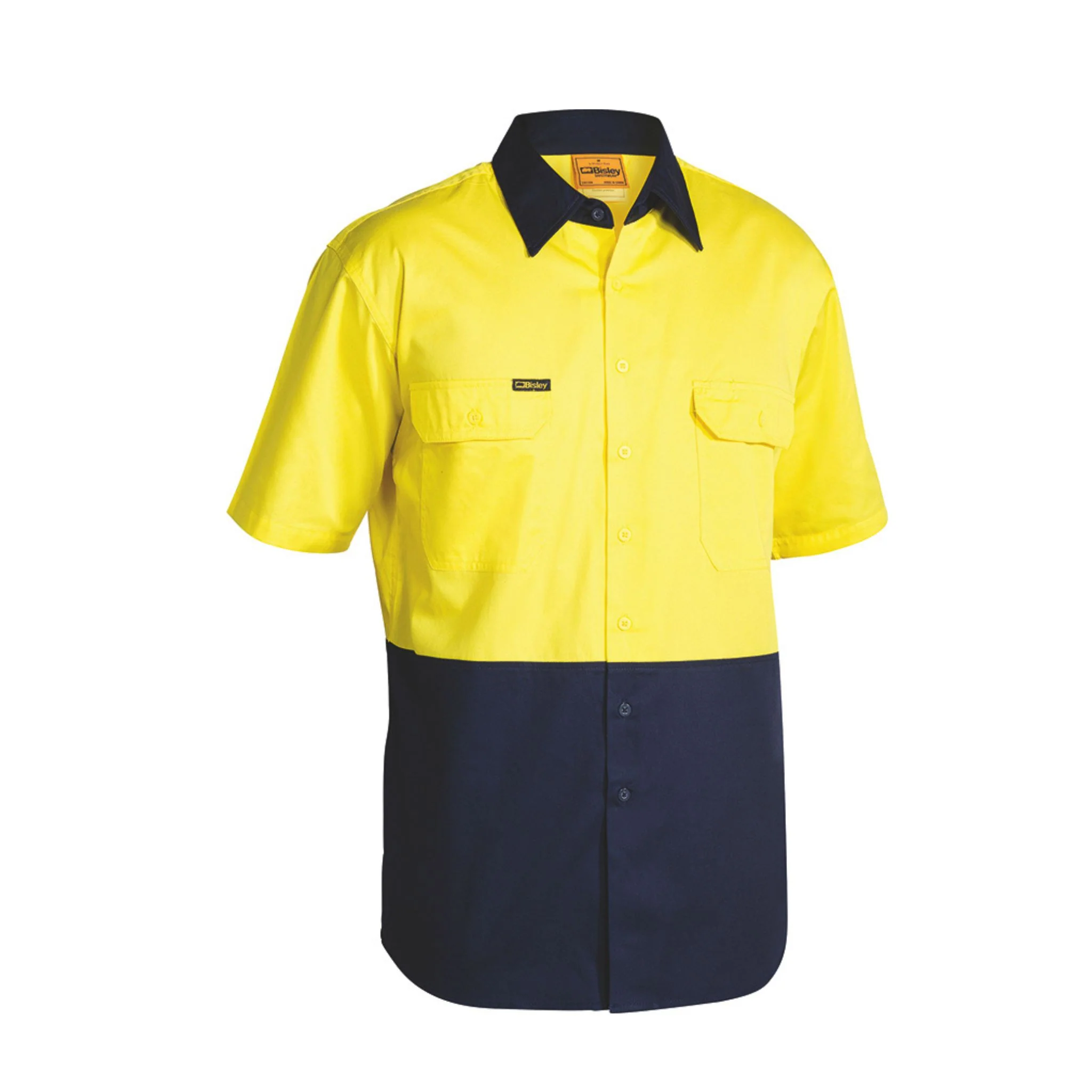 Bisley Hi Vis Cool Lightweight S/S Drill Shirt - Image 5