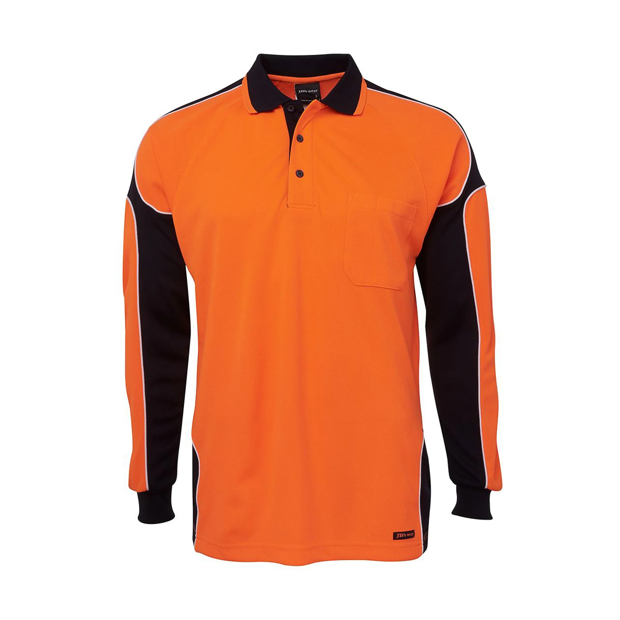 JB's Wear Hi Vis L/S Arm Panel Polo - Image 11