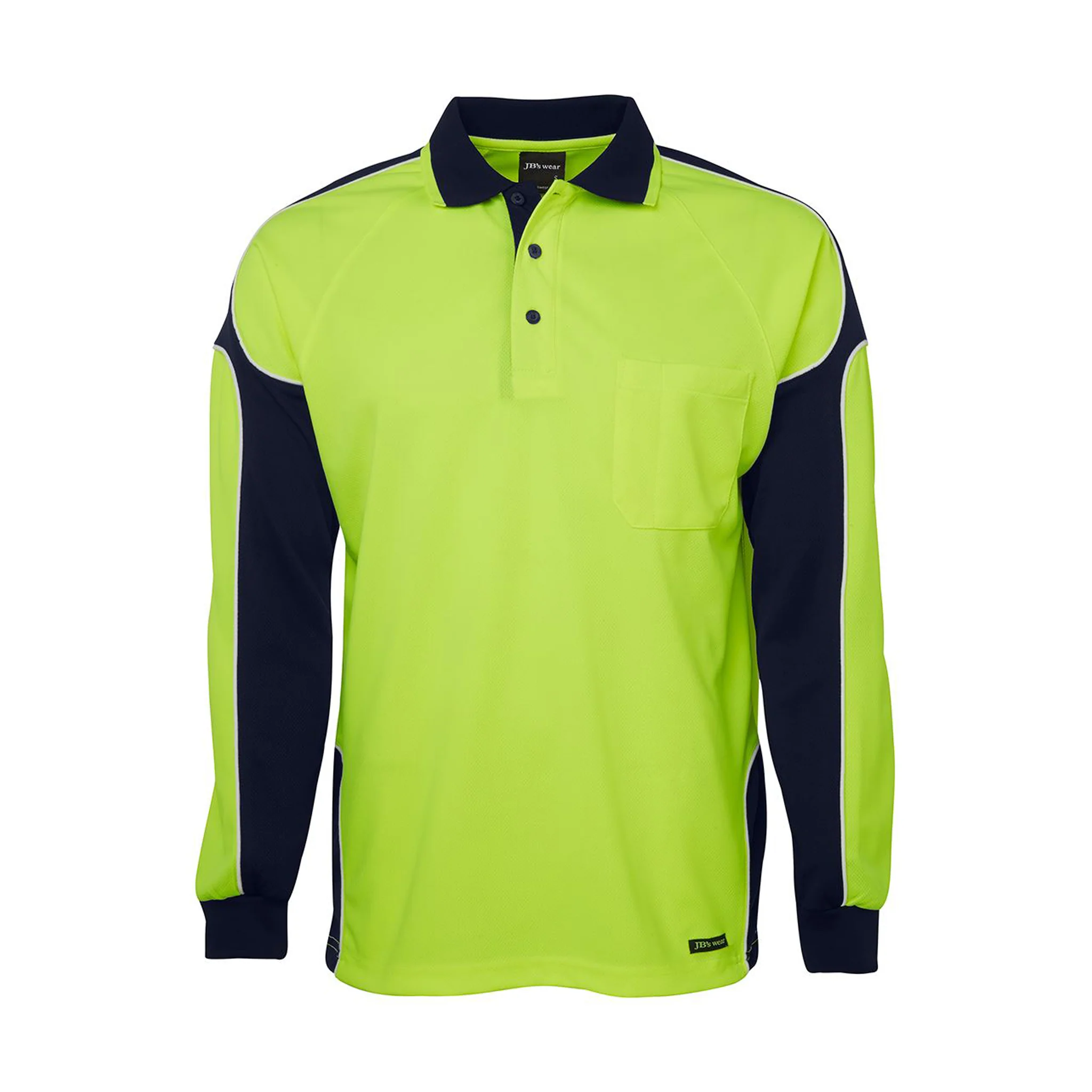 JB's Wear Hi Vis L/S Arm Panel Polo - Image 5