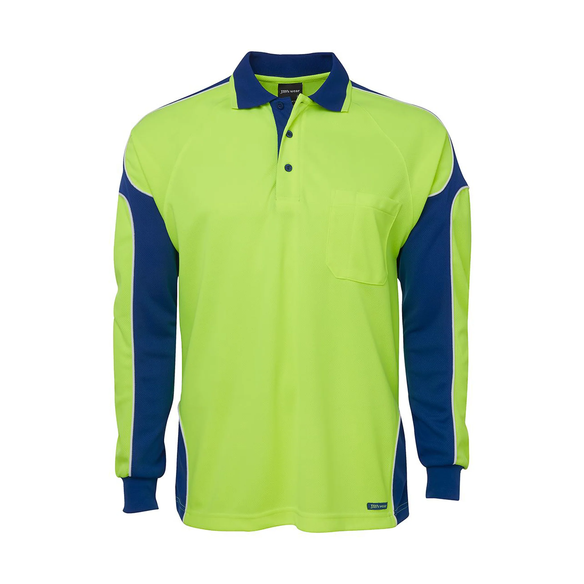 JB's Wear Hi Vis L/S Arm Panel Polo - Image 7