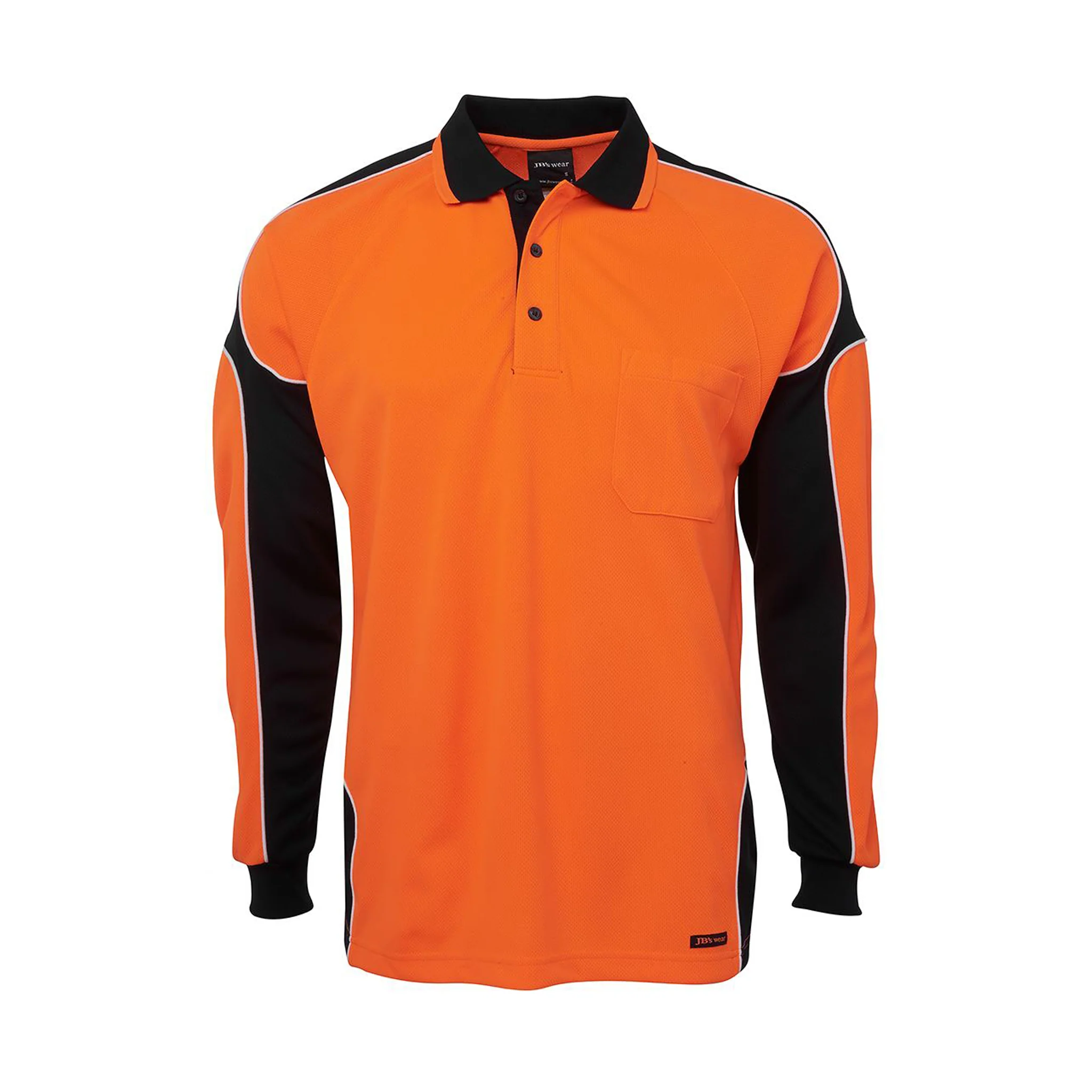 JB's Wear Hi Vis L/S Arm Panel Polo - Image 9