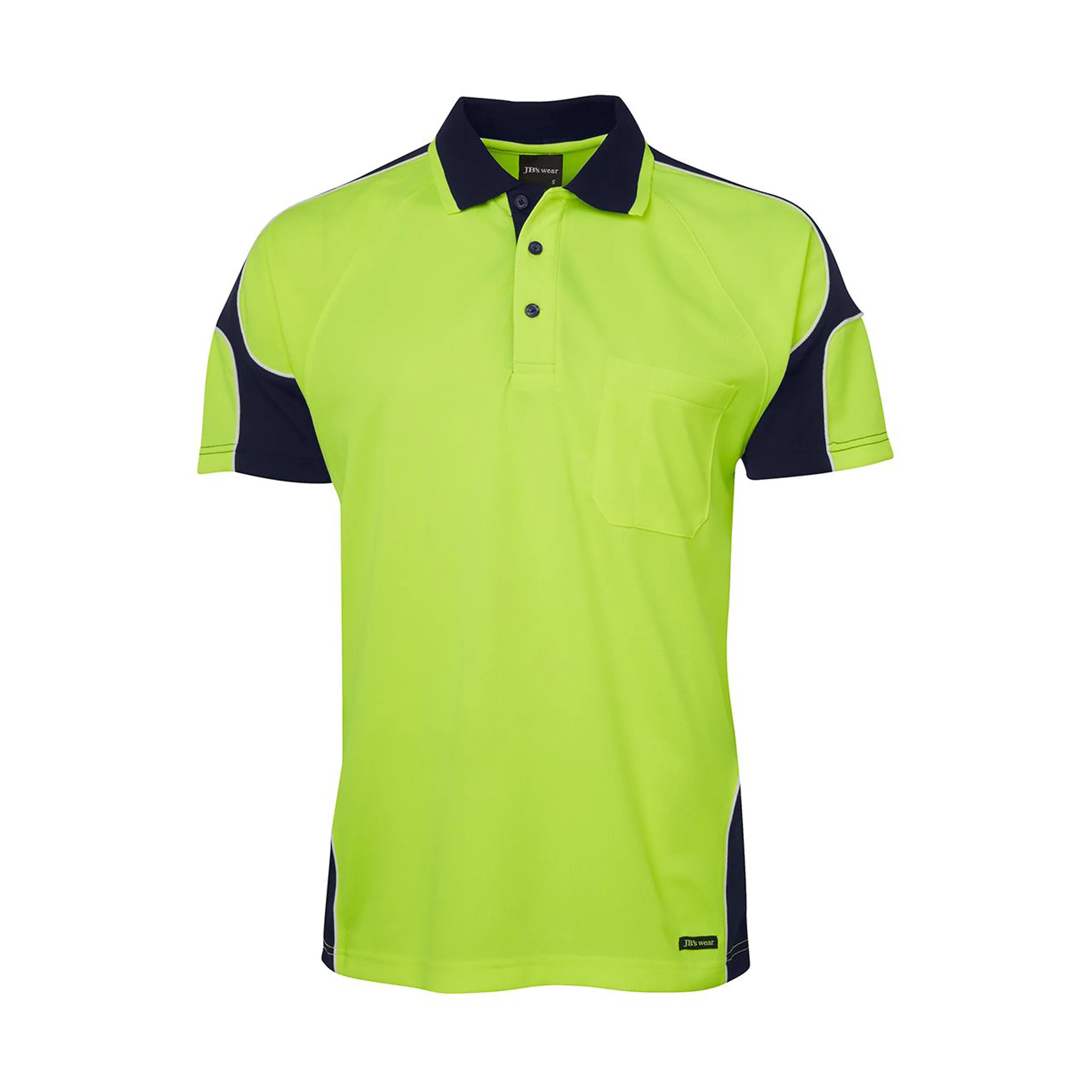 JB's Wear Hi Vis S/S Arm Panel Polo - Image 11