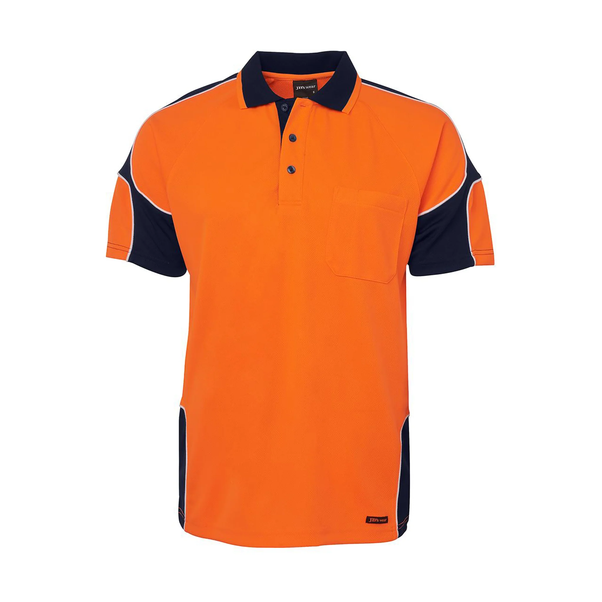 JB's Wear Hi Vis S/S Arm Panel Polo - Image 3