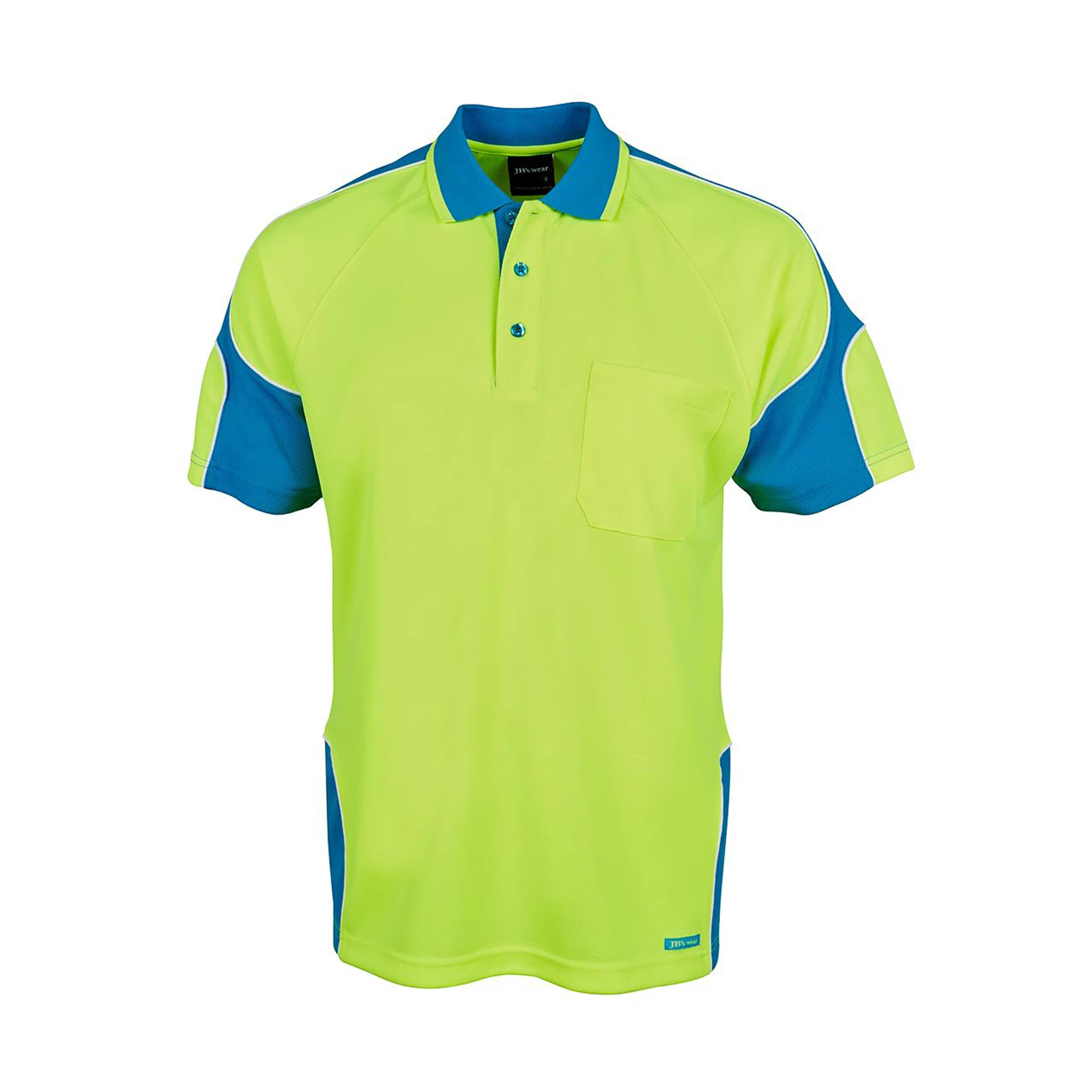 JB's Wear Hi Vis S/S Arm Panel Polo - Image 5