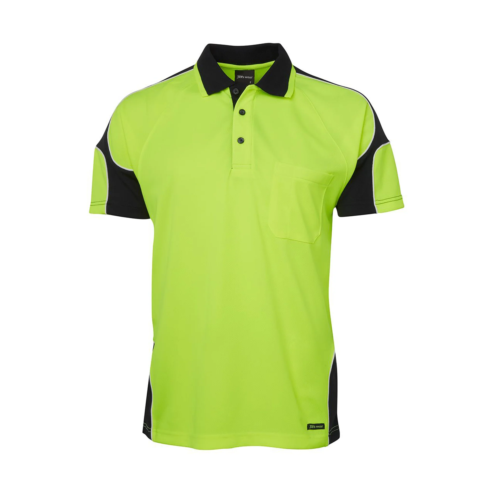 JB's Wear Hi Vis S/S Arm Panel Polo - Image 7