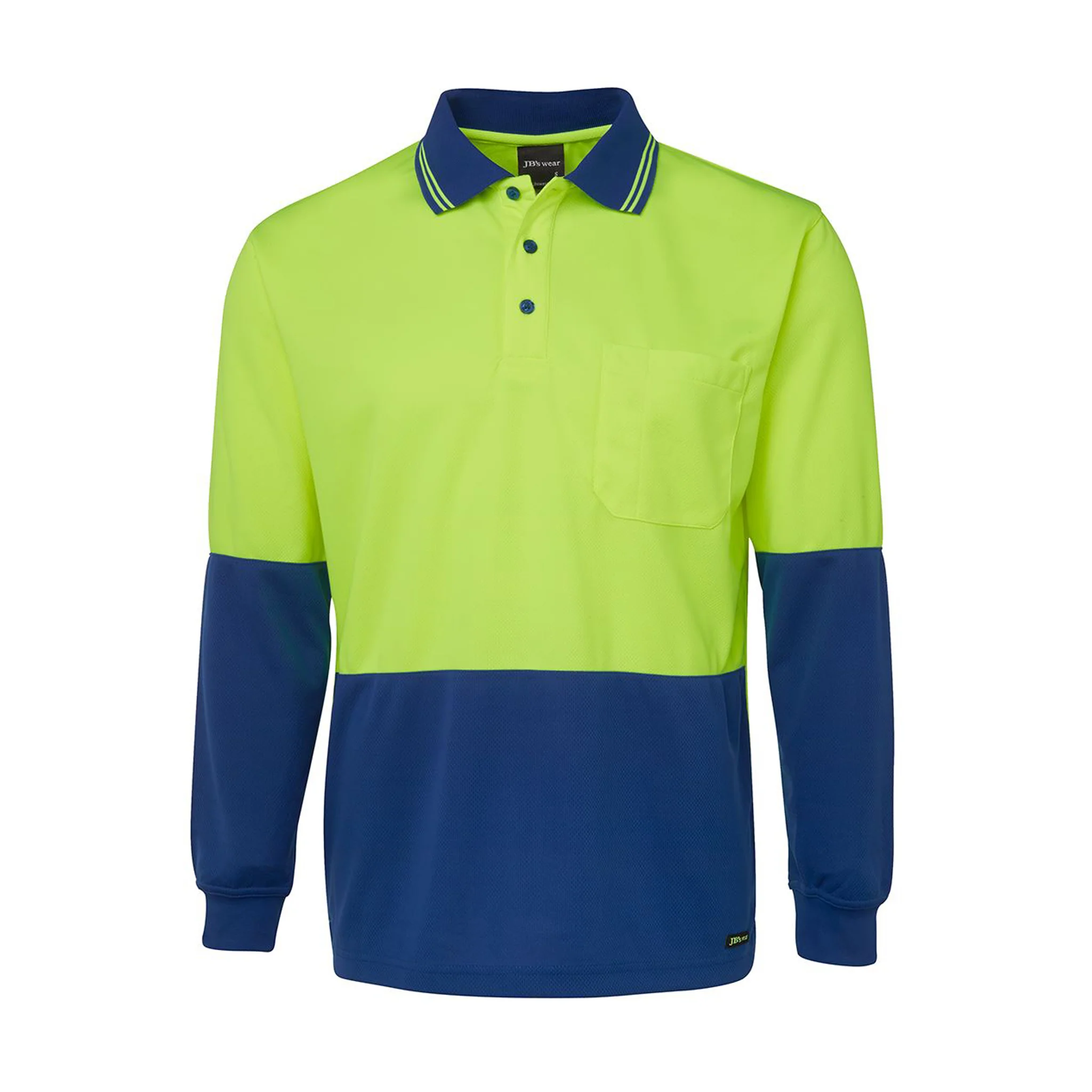 JB's Wear Hi Vis L/S Traditional Polo - Image 9